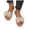 Beige, variant on Women's Style Bow Slippers Plus Size Fall And Winter Style Comfortable And Warm Furry Sandals