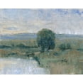 thumbnail image 2 of OToole, Tim 32x26 Gold Ornate Wood Framed with Double Matting Museum Art Print Titled - Riverbank Impression II, 2 of 4