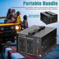 thumbnail image 4 of Step Updown Transformer Compact Size Voltage Converter 1200va Portable Home Electrical Appliances P, 4 of 5