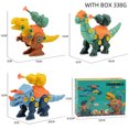 thumbnail image 4 of Juego de bloques de construcción con forma de dinosaurio HUOGUO para niños, desmontaje de nueces, 4 of 5