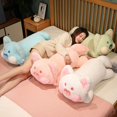 thumbnail image 2 of Lindo juguete de peluche de gato Dudu Meow Doodle Dudu, muñeco de peluche Kawaii, Animal esponjoso, almohada larga, regalo de cumpleaños, amigos, 2 of 5