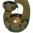 thumbnail image 6 of Alpine Corporation 32"H Layered Pagoda Polystone Fountain with LED Lights, 6 of 11