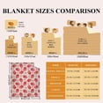 thumbnail image 3 of Yibo Strawberry Pattern Blanket Soft Flannel Throws Cozy Lightweight Blankets for Couch Bed Sofa Practical Gift Unisex X-Small 40"×30" for Toddler/Leg, 3 of 7
