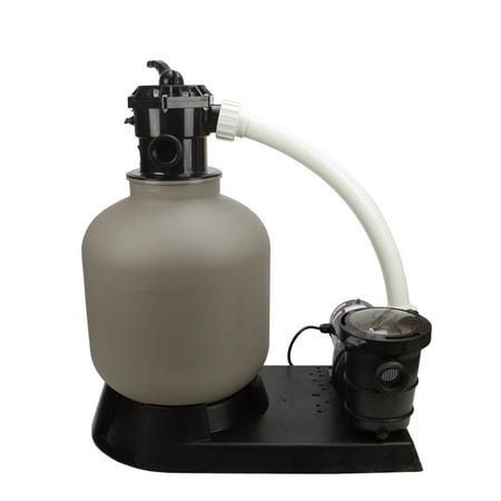 sand ground above filter pool pump system swimming hp spa mount walmart