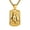 Gold, variant on Men's Stainless Steel Boxing Glove Pendant Necklace Dog Tag Punk Jewelry for Sports Lovers Gold