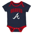 thumbnail image 2 of Infant Outerstuff Atlanta Braves All Day Play Three-Piece Bodysuit Set, 2 of 4