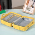 thumbnail image 3 of Neceser cosmético HUOGUO Mini equipaje de mano de viaje amarillo, 3 of 5