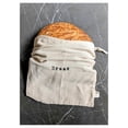 thumbnail image 4 of Combo Set of One 12"x15" Boule and One 6"x26" Baguette Farmhouse Natural Linen Bread Bags, Reusable Drawstring Bag for Homemade Bread Storage, Perfect for Bakers, House Warming, Etc., 4 of 9