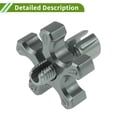 thumbnail image 4 of Unique Bargains 2 Pcs M8 Motorcycle Clutch Brake Cable Adjuster Screw Aluminum Alloy Brake Clutch Line Adjusting Bolt for Motorbike Scooter Dirt Bike Titanium Tone, 4 of 7