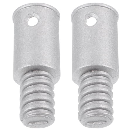 Uonlytech Metal Connector for TV Broom and Mop Handles Threaded Tip Replacement 2Pcs