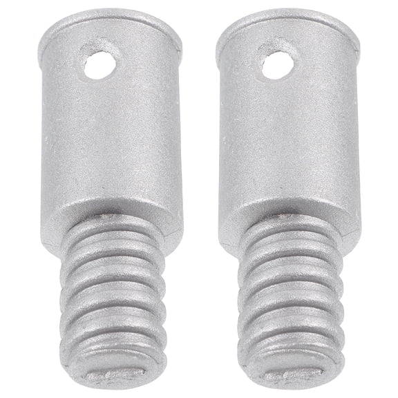 Uonlytech Metal Connector for TV Broom and Mop Handles Threaded Tip Replacement 2Pcs