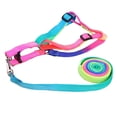 thumbnail image 1 of Pet Walking Leash Harness Set Outdoor Pet Walking Colorful Nylon Adjustable Harness Pull Strap Kit, 1 of 9