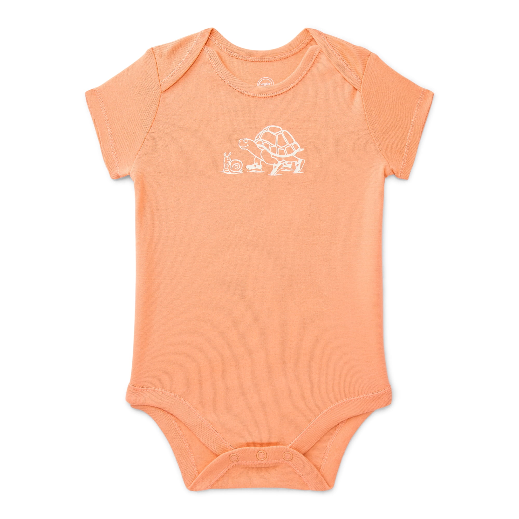 Wonder Nation Baby Boys Cotton Lap Shoulder Bodysuit, Sizes 0M-24M