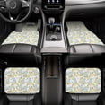 thumbnail image 7 of Zufioo Moon And Rabbit Print Car Floor Mats Four-piece Set, Car Interior Accessories - Corrosion-resistant, Non-Slip, Suitable for Cars, Trucks, Vans, 7 of 7