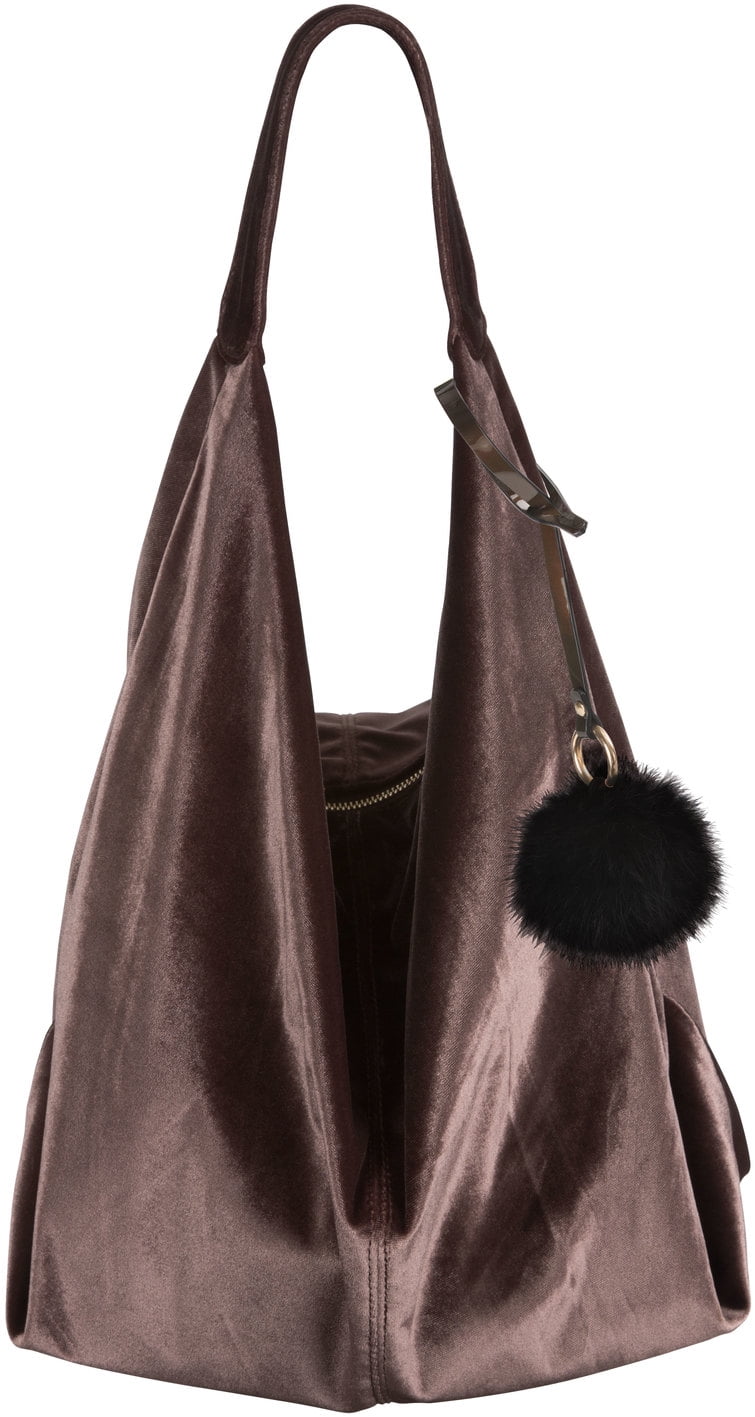velvet slouch bag
