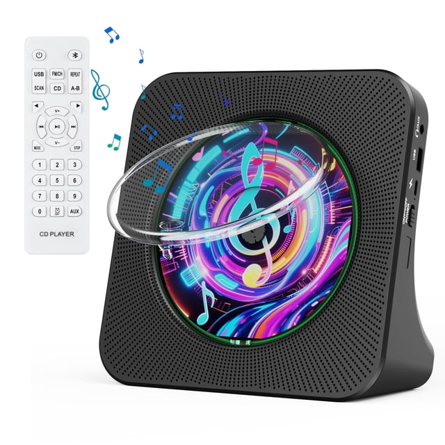Reproductor de CD Gueray portátil de escritorio Bluetooth con altavoz HiFi