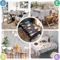 thumbnail image 4 of Halloween Gnomes and Pumpkins Rectangle Tablecloth 60"x102",Waterproof Polyester Rectangle Table Cloth, Wipeable Spillproof Polyester Tablecloth for Dining, Camping, Indoor and Outdoor, 4 of 6