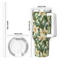 thumbnail image 4 of Vsdgher Lilies Flowers Pattern 40 oz Tumbler with Handle and Straw Lid | Insulated Cup Reusable Stainless Steel Water Bottle Travel Mug | Gifts for Women Men Him Her, 4 of 8