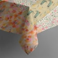 thumbnail image 5 of Pioneer Flower Floral Print Pattern Square Tablecloth,Waterproof Square Table Cover,Wipeable Spillproof Washable Table Cover for Home Kitchen Party Decor 52"x52"(132x132cm), 5 of 6