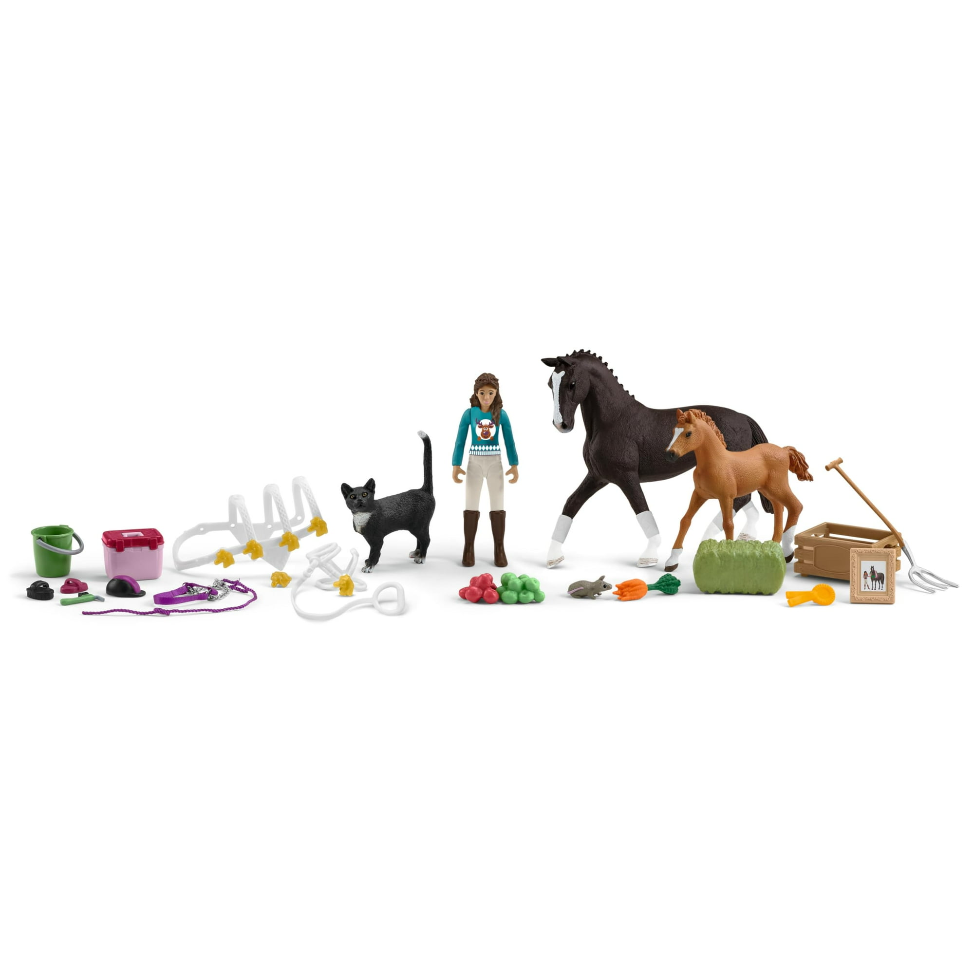 Schleich Advent Calendar HORSE CLUB, Horse Plastic Accessories