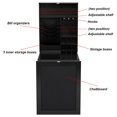thumbnail image 3 of Costway Wall Mounted Table Convertible Desk Fold Out Space Saver Chalkboard, 3 of 8