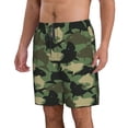 thumbnail image 2 of Disketp Men'S Swim Trunks Hawaiian Breathable Surf Beach Swimsuits Mesh Lining Beach Shorts With Pockets-Camouflage Shark, 2 of 9