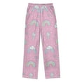 thumbnail image 2 of FORMRS Kids Pajama Pants with Pockets Size 6-8Y Boys Lounge Sleep Bottoms, Ice Cream Rainbow Pattern, 2 of 8
