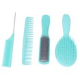 thumbnail image 3 of Hair Comb Set, Antislip  Effect Comfortable Handle Hair Styling Comb Four Types  For Hair Styling For Hairdressing ANGGREK caja verde, 3 of 8