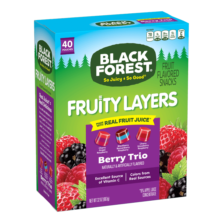 Black Forest Fruit Flavored Snacks Juicy Burst, Mixed, 47 OFF