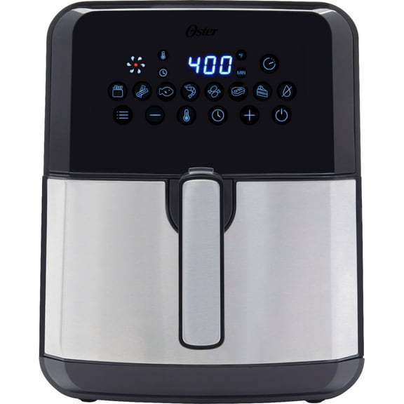Oster DiamondForce Nonstick XL 5 Quart Digital Air Fryer, 8 Functions with Digital Touchscreen
