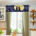 thumbnail image 4 of Coolnut Cute Cat Windows Valance Curtains, 54x18in Double Layer Short Blackout Window Topper Treatment for Bathroom,Kitchen,Living Room,Cafe Decor,1 Panel, 4 of 6