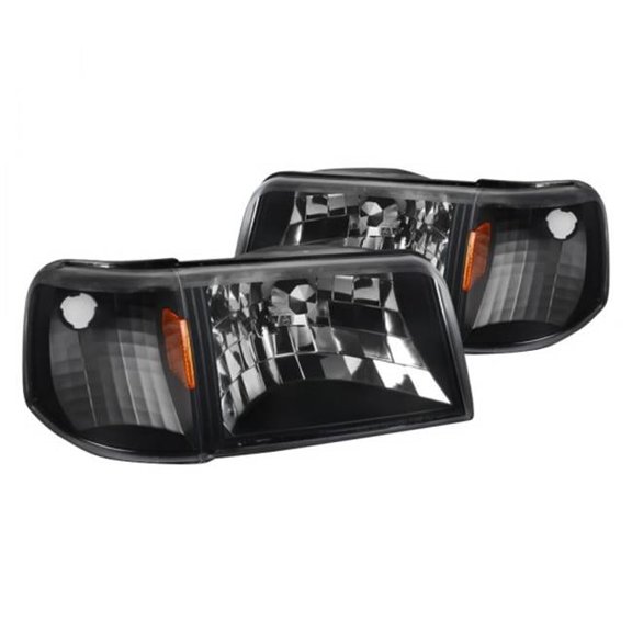 Black Headlights for 1993-1997 Ford Ranger