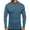 #417-Blue, variant on Mens Turtleneck Long Sleeve Solid Thermal Base Layer Shirt Thick Warm Winter Tops Khaki XXL Gifts for Father