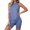 Light Blue, variant on Women's Sleeveless Solid Two-Piece Shorts Set, Casual Loose Summer Outfit,Brown,M