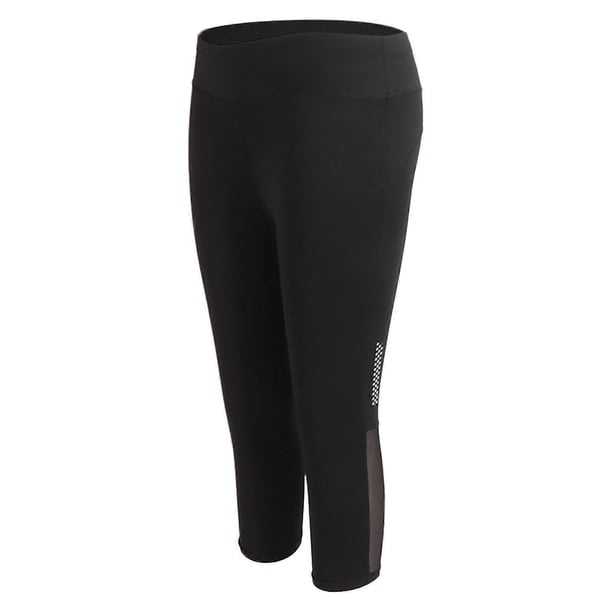 Sport Leggings High Waisted Yoga Pants Tummy Control Workout Fitness Running Legging for Women BlackL