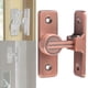 thumbnail image 4 of Pestillo para puerta de granero, cerradura de seguridad para el hogar, herrajes de aleación de zinc, pestillo para puerta corrediza Oro rosa de 90 grados., 4 of 8