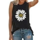 thumbnail image 1 of Playeras,Blusas y Tops,Ropa para Mujer Tank Tops Mujer Blusa Verano Tops Camisetas Gráfico Mujeres O-cuello Estampado Sin mangas Blusa de mujer (Black, L), 1 of 7
