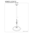thumbnail image 4 of Kingston Brass K236K25 Trimscape 7-3/4 Inch Round Raindrop Brass Shower Head with 17-Inch Ceiling Mount Shower Arm in Oil Rubbed Bronze, 4 of 5
