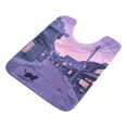 thumbnail image 7 of Yayeee Bath Rug for Bathroom Floor Non Slip Contour Fluffy Soft Absorbent Mat, 20"x24", Black Cat Walking, 7 of 7
