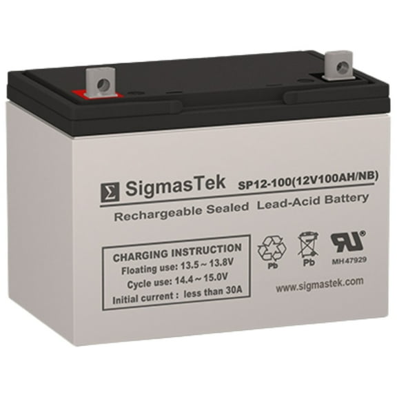 Universal Power UPG 12 Volt 100 Ah Solar AGM SLA Battery Replacement by SigmasTek