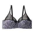 thumbnail image 4 of QASIEATN Women's Leopard Print V Neck Spaghetti Strap Bras Seamless No Underwire Bralettes Backless Underwear for Women, 4 of 5