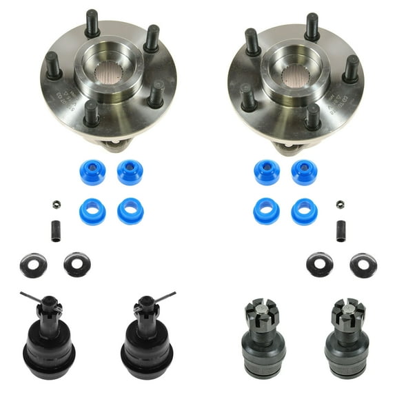TRQ 8 Piece Steering Suspension Kit Wheel Hub Assemblies Ball Joints End Links PSA59990 Fits select: 1984-1989 JEEP CHEROKEE, 1986-1989 JEEP COMANCHE