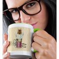 thumbnail image 2 of 3dRose, Sewing Mouse- Vintage Art- Animals, 11oz Two-Tone Green Mug, 2 of 7