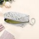 thumbnail image 3 of Ofertas Únicas 1 Pc Bolsa de Maquillaje Impresa en Forma de Corazón para Mujeres, Portátil, para Viajes, Vacaciones, Bodas, PU Gris, 3 of 3