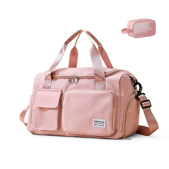 Bolsa de gimnasio BEULPTN rosa impermeable de viaje para mujer