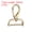 Gold, variant on 2Pcs Detachable Snap Hook Swivel Clasp 1 1/2" D Ring with Swivel Lobster Claw Clasps Hook for Purse Silver