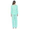thumbnail image 4 of Casual Nights Women's Pajama Sets Jersey Knit Long Sleeve Sleepwear Nightwear Lounge Pajama Set, 4 of 5