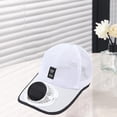 thumbnail image 1 of Sombreros de visera con ventilador con energía solar/carga USB para correr, viajes, senderismo, 1 of 8