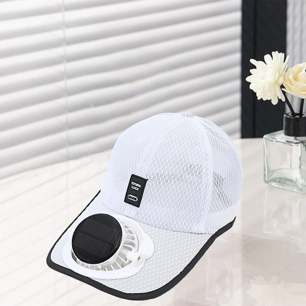 Sombrero de visera con ventilador Yinane para el sol carga solar USB