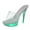 Green, variant on YUHAOTIN Women High Heels Ultra High Transparent Sexy High Heeled Colorful Light Electrified High Heeled Light Shoes Sexy High Heels Womens Summer Sandals Trendy
